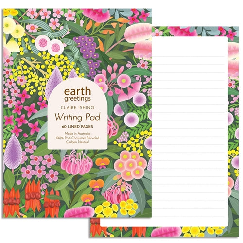 Earth Greetings Earth Greetings A5 Writing Pad - Native Gems