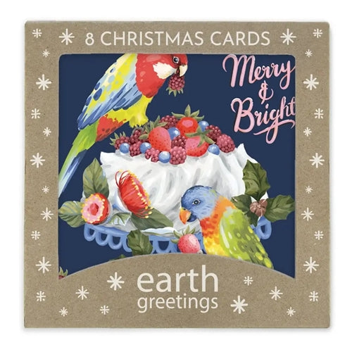 Earth Greetings Earth Greetings Boxed Christmas Cards - Christmas Pav, Pack of 8