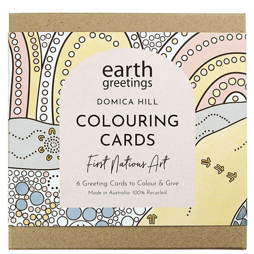 Earth Greetings Earth Greetings Colouring Card Pack  - First Nations Art