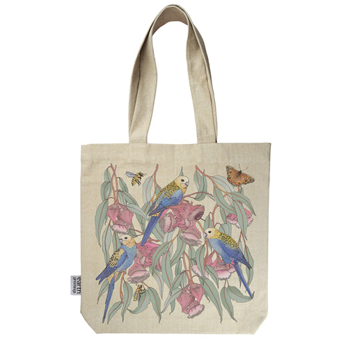 Earth Greetings Earth Greetings Tote Bag - Rosellas Amongst the Malllee