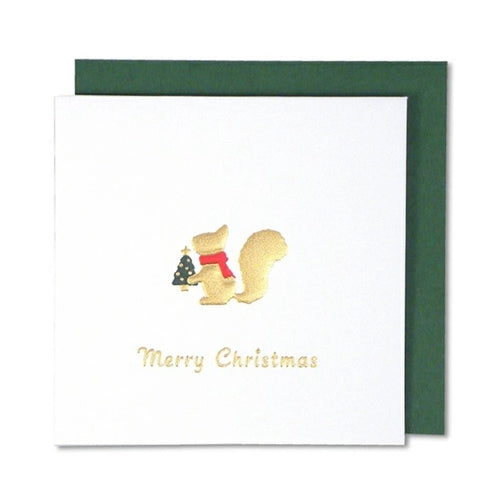 EASE Ease Products Co. Christmas Gift Card - Gold Foiled Squirrel