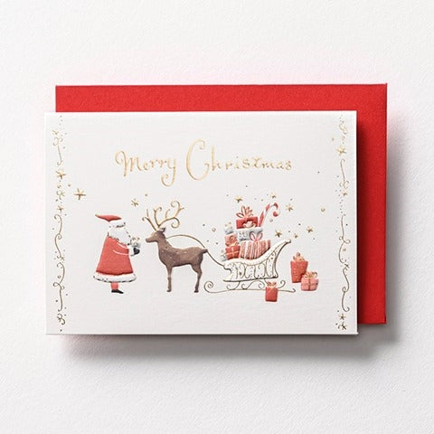 EASE Ease Products Co. Christmas Gift Card - Santa with Reindeer and Sleigh