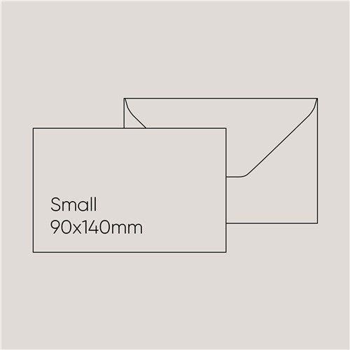 Etrusca Etrusca Envelope - Grey, Small (90 x 140mm)