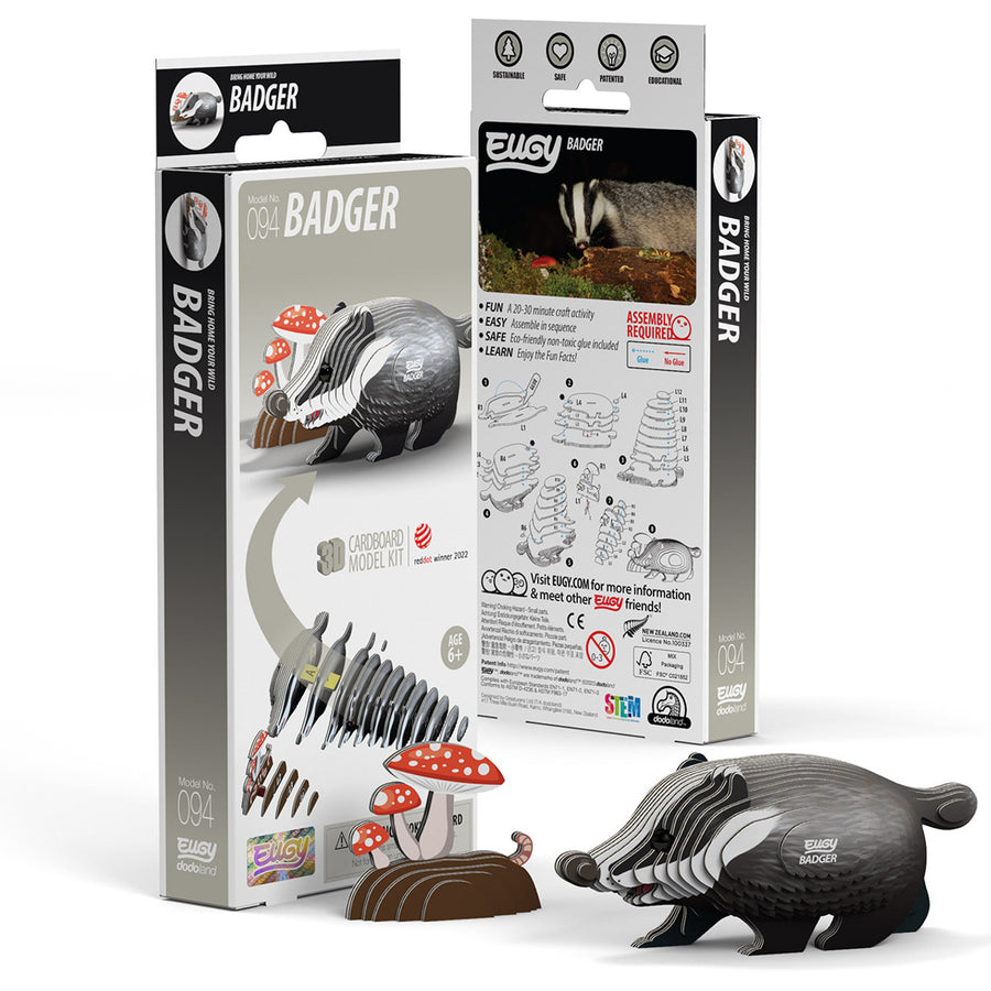 Eugy 3D Paper Model Badger Paperpoint eugy-3d-paper-model-badger-paperpoint