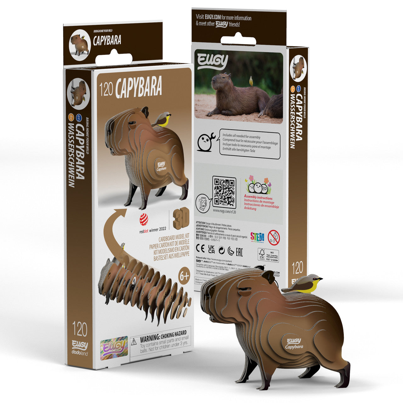 Eugy Eugy 3D Paper Model - CapyBara