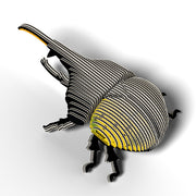 Eugy Eugy 3D Paper Model - Hercules Beetle