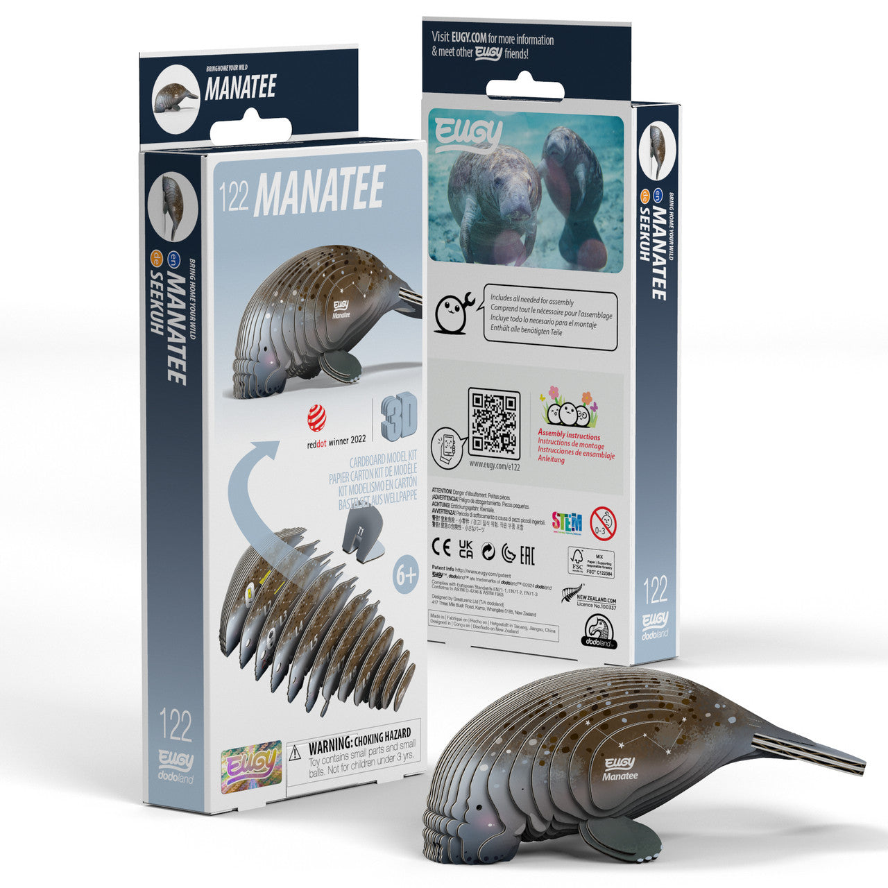 Eugy Eugy 3D Paper Model - Manatee