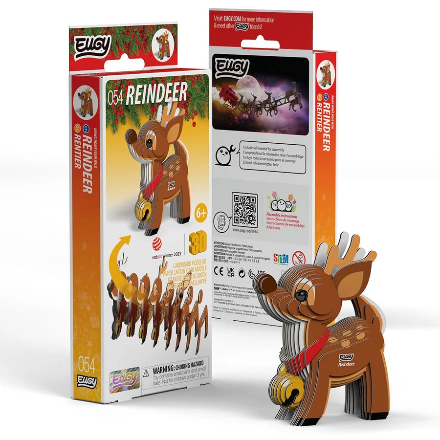 Eugy Eugy 3D Paper Model - Reindeer