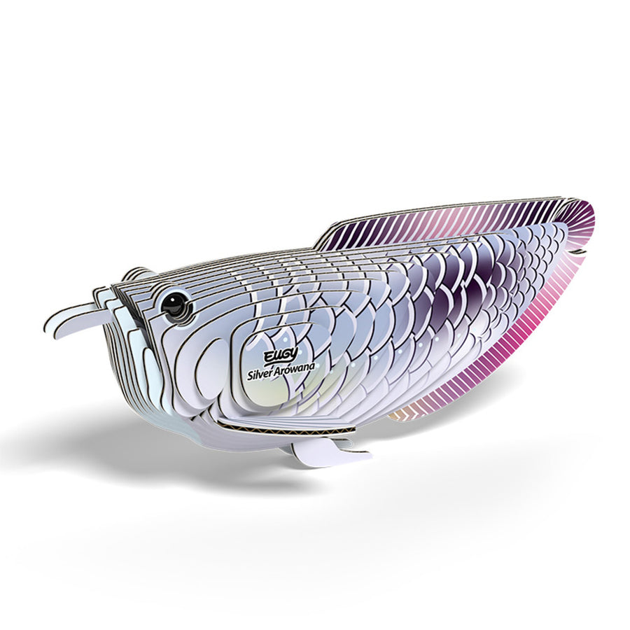 Eugy Eugy 3D Paper Model - Silver Arowana