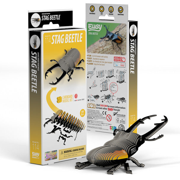 Eugy Eugy 3D Paper Model - Stag Beetle