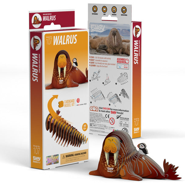 Eugy Eugy 3D Paper Model - Walrus