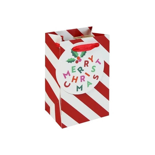Eurowrap Eurowrap Gift Bag - Candy Canes, Small