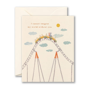 Love Muchly Greeting Card - I Cannot Imagine My World Without You