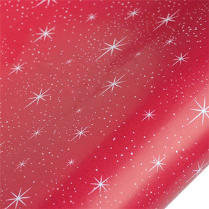 hiPP Christmas Wrap - Twinkling Stars, Red, 5mtr Roll