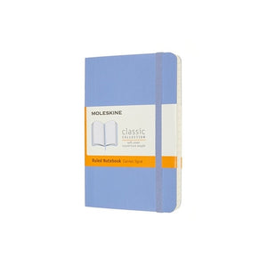 Moleskine Soft Cover Notebook - Ruled, Pocket, Hydrangea Blue
