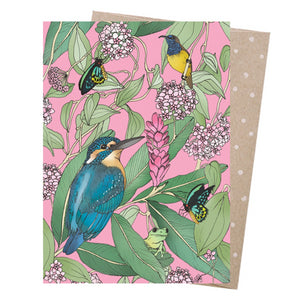 Earth Greetings Greeting Card - Tropical Kingfisher