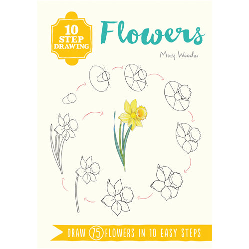 10 Step Drawing - Flowers