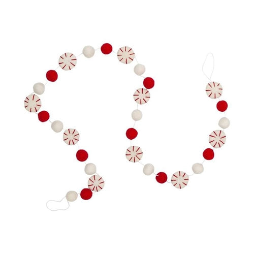 Gifted Hands Gifted Hands Felt Christmas Garland - Peppermint Candy