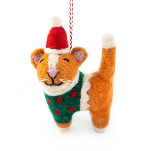 Gifted Hands Gifted Hands Felt Christmas Ornament - Gemma the Ginger Cat