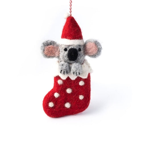 Gifted Hands Gifted Hands Felt Christmas Ornament - Kevin the Koala