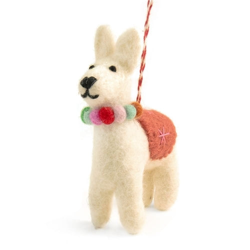 Gifted Hands Gifted Hands Felt Christmas Ornament - Lily the Llama