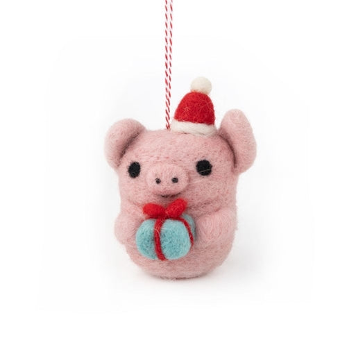 Gifted Hands Gifted Hands Felt Christmas Ornament - Percy the Pig