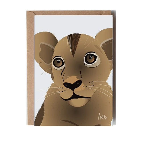 Gilli Stationery Gilli Stationery Greeting Card - Lion Cub