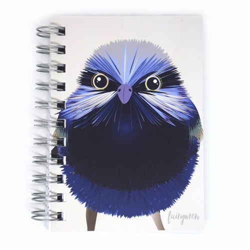 Gilli Stationery Gilli Stationery Spiral Bound Journal - A5, Blank, Fairy Wren