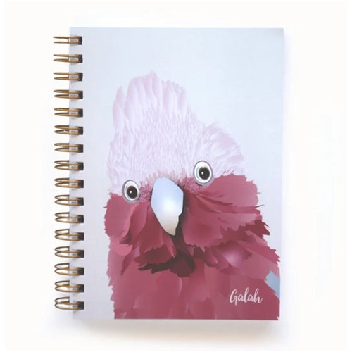 Gilli Stationery Gilli Stationery Spiral Bound Journal - A5, Blank, Galah