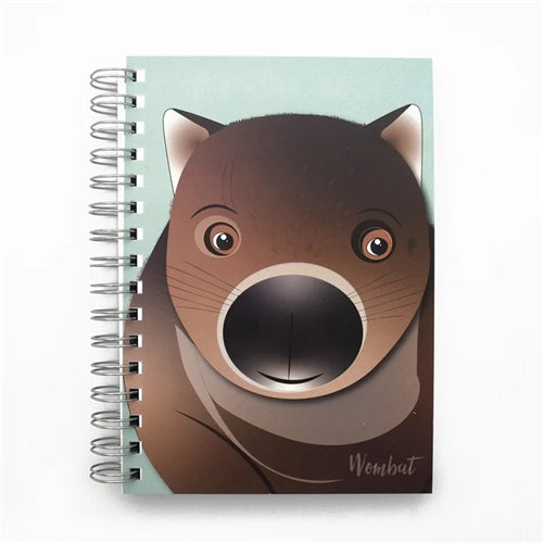 Gilli Stationery Gilli Stationery Spiral Bound Journal - A5, Blank, Wombat