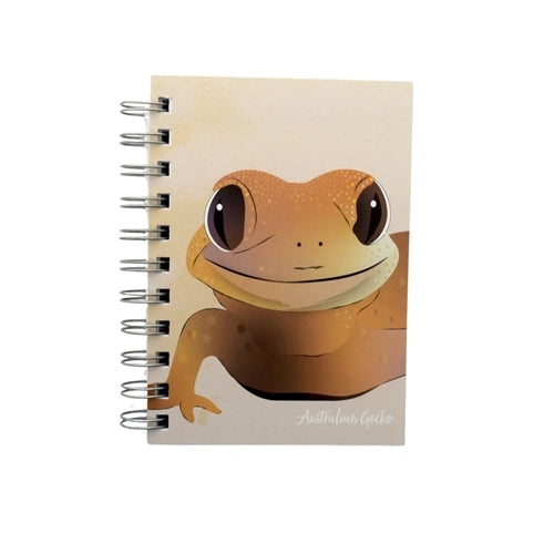 Gilli Stationery Gilli Stationery Spiral Bound Journal - A6, Blank, Australian Gecko