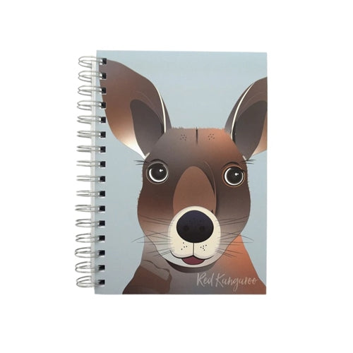 Gilli Stationery Gilli Stationery Spiral Bound Journal - A6, Blank, Kangaroo