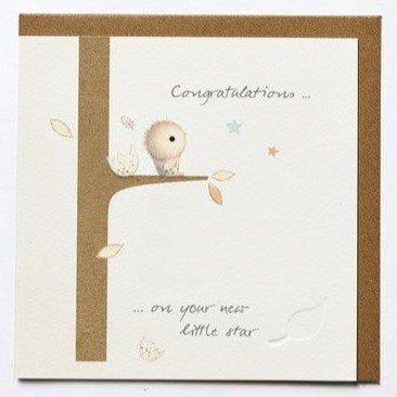 Ginger Betty Ginger Betty Greeting Card - Your New Little Star