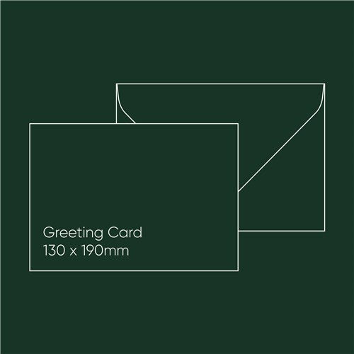 Gmund Greeting Card Envelope (130 x 190mm) - Gmund Colors Matt 'Hunter Green', Single