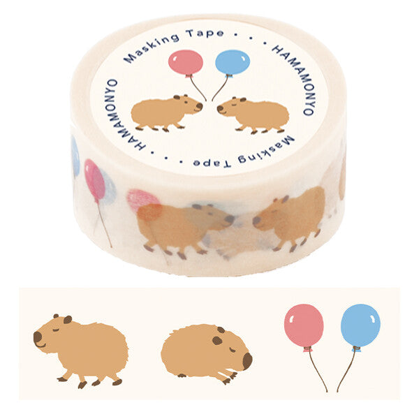 Hamamonyo Hamamonyo Washi Tape - Capybara