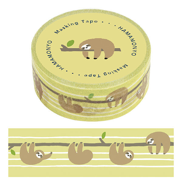Hamamonyo Hamamonyo Washi Tape - Sloth