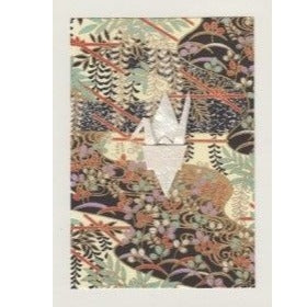 Heiko Design Heiko Design Greeting Card - Origami Crane, Soft Tone Floral