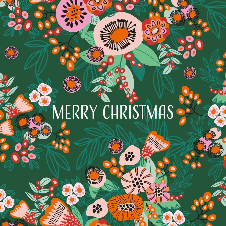 Hello Sunday Charity Christmas Boxed Christmas Cards - Christmas Flowers