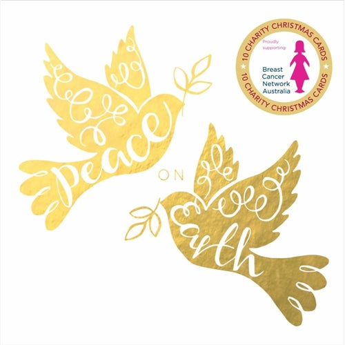 Hello Sunday Charity Christmas Boxed Christmas Cards - Peace Doves