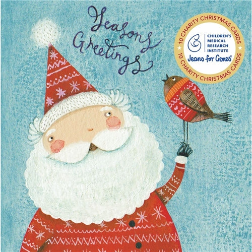 Hello Sunday Charity Christmas Boxed Christmas Cards - Santa