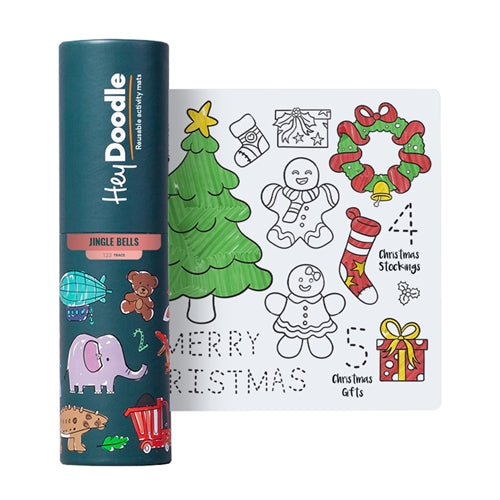 Hey Doodle Hey Doodle Mini Reusable Mat - Jingle Bells