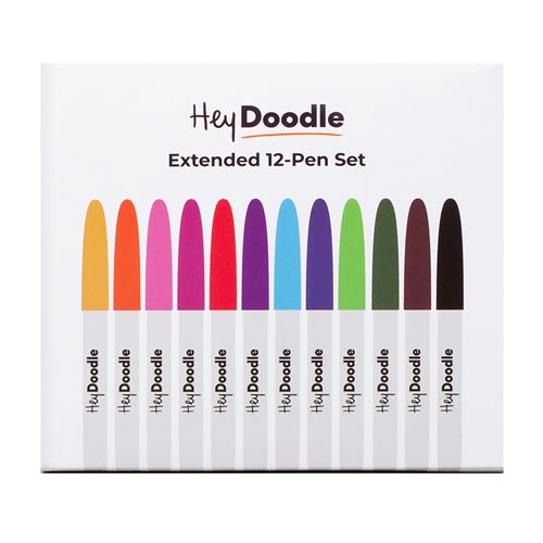 Hey Doodle Hey Doodle Standard Markers - Pack of 12