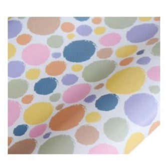 hiPP hiPP Gift Wrapping Paper - Summer Fun Collection, Splotch Pastels on White, 5mtrs