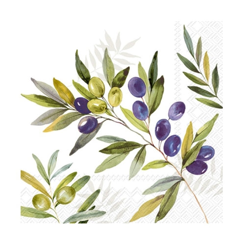 IHR - Ideal Home Range IHR Napkin - Cocktail, Olive Branches
