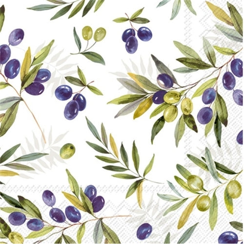 IHR - Ideal Home Range IHR Napkin - Dinner, Olive Branches