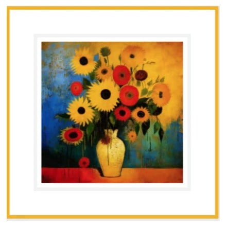 ikonink Ikonink Greeting Card - Artist Series, Vase of Flowers