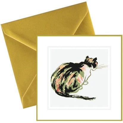 ikonink Ikonink Greeting Card - Foiled Art Series, Penfield Cat