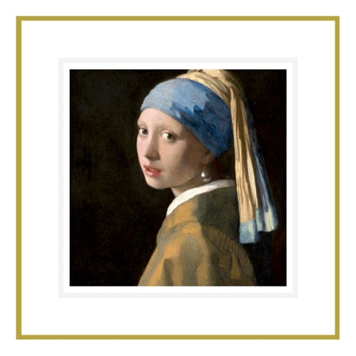 ikonink Ikonink Greeting Card - Foiled Art Series, The Girl with the Pearl Earring