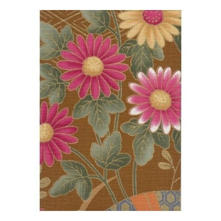 Interweave Interweave Fabric Greeting Card - Pink & Yellow Flowers