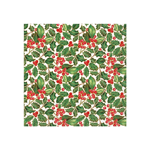 IRH IRH Christmas Napkins - Cocktail, Holly